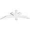 Ekena Millwork Alberta Architectural Grade PVC Gable Bracket, 108"W x 22 1/2"H x 4"D x 6"F, 5/12 Pitch GBP108X23X0406ALB00 - alternate 1